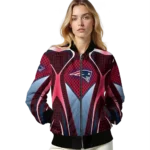 custom new england patriots mesh chest red crocs black bomber jacket best selling