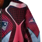 custom new england patriots mesh chest red crocs black bomber jacket best selling