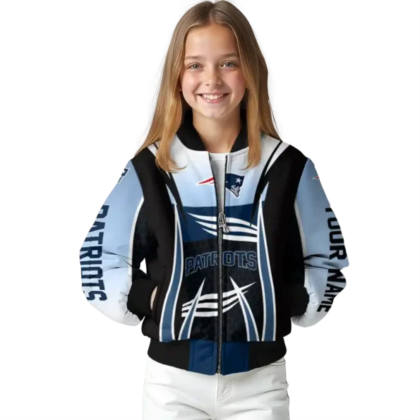 custom new england patriots mesh effect blue black bomber jacket top rated