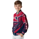 custom new england patriots star burst blue varsity jacket best selling