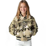 custom new orleans saints pyramid shapes gold varsity jacket best selling