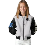 custom new orleans saints speckled arms gold gray bomber jacket best selling