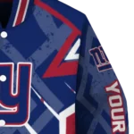 custom new york giants chevron angles blue varsity jacket best selling