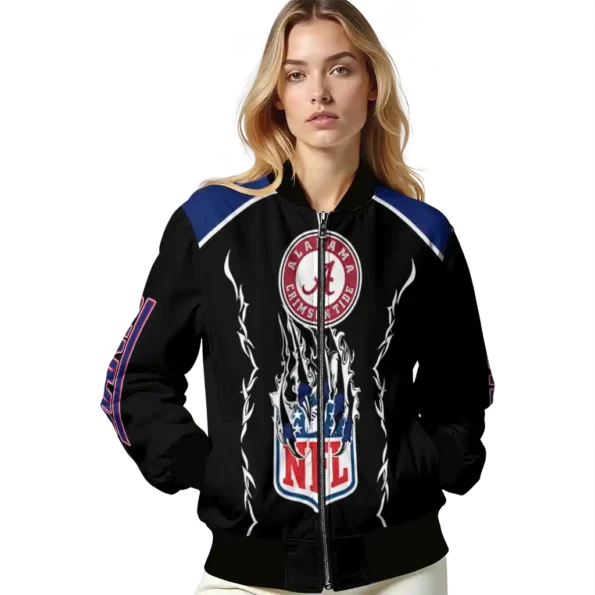 custom new york giants claw blood blue black bomber jacket latest model