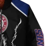 custom new york giants claw blood blue black bomber jacket best selling