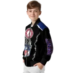 custom new york giants claw blood blue black bomber jacket best selling