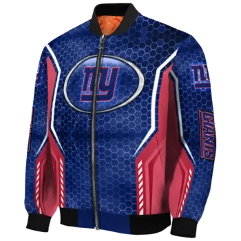 custom new york giants power plate blue bomber jacket best selling