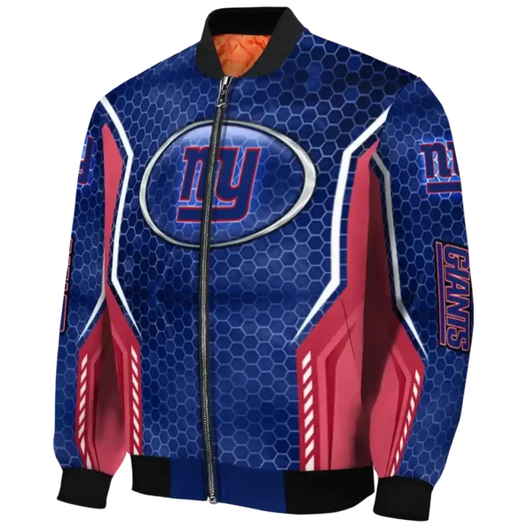 custom new york giants power plate blue bomber jacket best selling