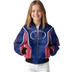 custom new york giants power plate blue bomber jacket best selling