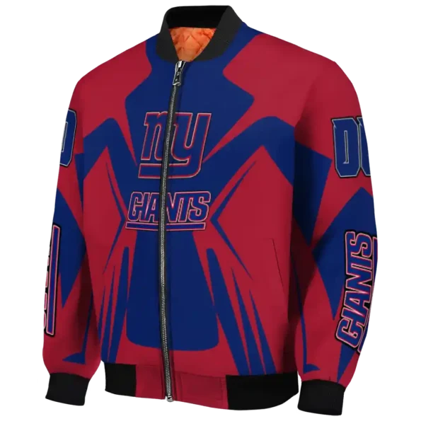 custom new york giants spider mark blue red crocs bomber jacket best selling