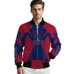 custom new york giants spider mark blue red crocs bomber jacket best selling