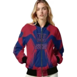 custom new york giants spider mark blue red crocs bomber jacket best selling