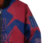 custom new york giants spider mark blue red crocs bomber jacket best selling