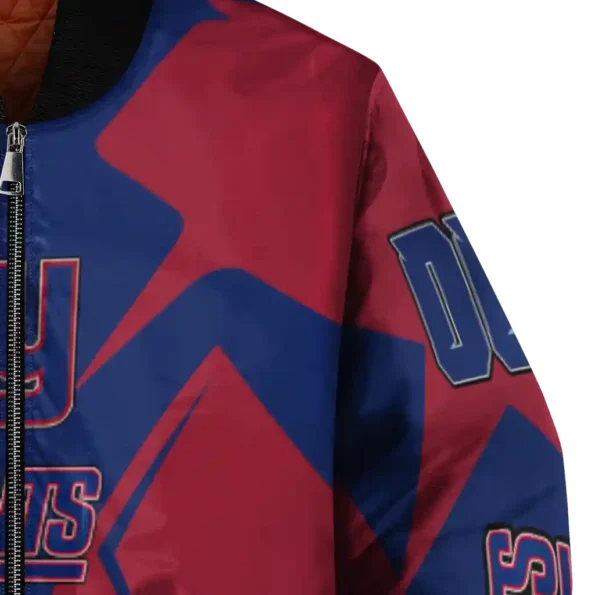 custom new york giants spider mark blue red crocs bomber jacket premium grade
