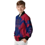 custom new york giants spider mark blue red crocs bomber jacket best selling