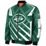custom new york jets chevron angles green bomber jacket best selling