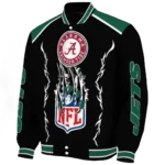 custom new york jets claw blood green black varsity jacket best selling