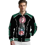 custom new york jets claw blood green black varsity jacket best selling