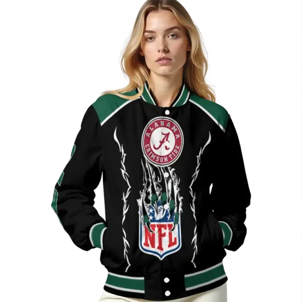 custom new york jets claw blood green black varsity jacket latest model