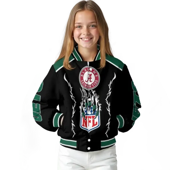 custom new york jets claw blood green black varsity jacket top rated