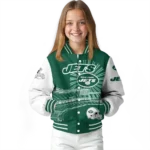 custom new york jets ferris arena green white varsity jacket best selling