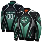 custom new york jets mesh chest black crocs black bomber jacket best selling