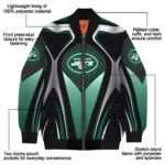 custom new york jets mesh chest black crocs black bomber jacket best selling