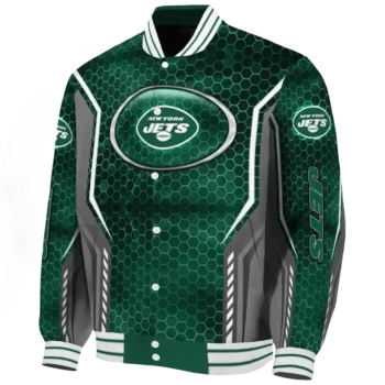 custom new york jets power plate green varsity jacket best selling