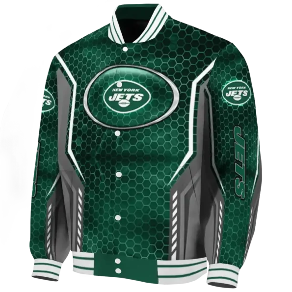 custom new york jets power plate green varsity jacket best selling
