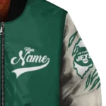 custom new york jets razorback outline green nude bomber jacket best selling