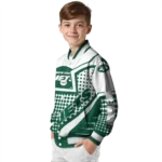 custom new york jets star burst green varsity jacket best selling