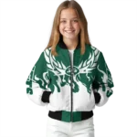 custom new york jets winged blaze green white bomber jacket best selling