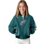 custom philadelphia eagles chevron arrow green bomber jacket best selling