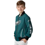 custom philadelphia eagles chevron arrow green bomber jacket best selling