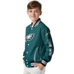 custom philadelphia eagles chevron arrow green varsity jacket best selling