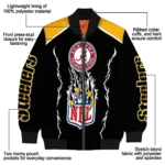custom pittsburgh steelers claw blood gold black bomber jacket best selling