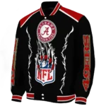 custom san francisco 49ers claw blood red black varsity jacket best selling