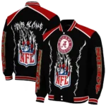 custom san francisco 49ers claw blood red black varsity jacket best selling