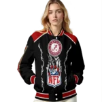 custom san francisco 49ers claw blood red black varsity jacket best selling
