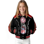 custom san francisco 49ers claw blood red black varsity jacket best selling