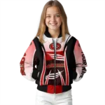 custom san francisco 49ers mesh effect red black bomber jacket best selling