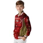 custom san francisco 49ers power plate red varsity jacket best selling