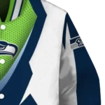 custom seattle seahawks v stripes blue white varsity jacket best selling
