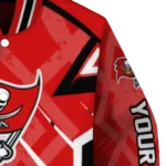 custom tampa bay buccaneers chevron angles red varsity jacket best selling