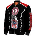 custom tampa bay buccaneers claw blood red black bomber jacket best selling