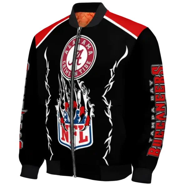 custom tampa bay buccaneers claw blood red black bomber jacket best selling