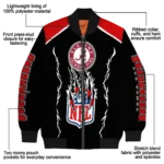 custom tampa bay buccaneers claw blood red black bomber jacket best selling