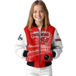 custom tampa bay buccaneers ferris arena red white bomber jacket best selling