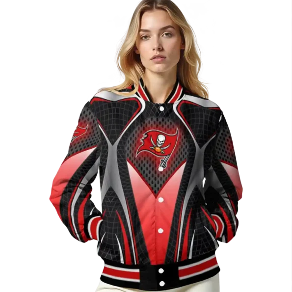 custom tampa bay buccaneers mesh chest black crocs black varsity jacket latest model