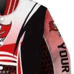 custom tampa bay buccaneers mesh effect red black varsity jacket best selling